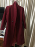 羅蒙（ROMON）官方品牌高檔女裝毛呢大衣女中長(cháng)款毛呢雙面冬季加厚 棗紅【優(yōu)質(zhì)版】 3XL  130-140斤 曬單實(shí)拍圖