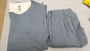 恒源祥男士無(wú)痕保暖抗菌內衣套裝v領(lǐng)雙面磨絨親膚男薄秋衣秋褲套裝 【升級羊絨蠶絲】圓領(lǐng)煙灰 XL 175 曬單實(shí)拍圖