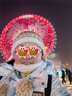 Charm Kendo帽圍巾一體秋冬季時尚潮百搭保暖女毛線帽新年生日禮物送女生 米色送女朋友實(shí)用老婆 曬單實(shí)拍圖