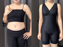 繡黛花顏塑身衣女美體塑形產(chǎn)后收腹束腰提臀無(wú)痕全身連體束身內衣秋冬正品 輕奢肩帶款-開(kāi)檔【黑色】 XL 【120-135斤】 曬單實(shí)拍圖