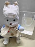 史泰萌（ShiTaiMeng）手工小熊玩偶布娃娃關(guān)節熊公仔衣服毛絨玩具抱枕送女友圣誕節禮物 網(wǎng)紅五件套+白熊 30厘米+禮袋裝 曬單實(shí)拍圖