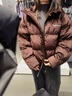 阿迪達(dá)斯 （adidas）三葉草羽絨服女2024冬防寒保暖時尚運(yùn)動休閑外套 IW8437 M 曬單實拍圖