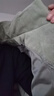 森馬（Semir）羽絨服男冬季拼接燈芯絨肌理感外套厚款寬松上衣 土灰綠(灰鴨絨)40944 170/88A/M 曬單實拍圖