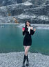 斤慕法式赫本風連衣裙女2025夏季蝴蝶結(jié)露肩小黑裙純欲甜美修身包臀裙 法式小黑裙【黑色L】 曬單實拍圖