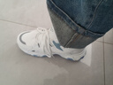 古梵莎輕便休閑小白鞋子女加絨百搭加厚棉鞋高幫運動(dòng)跑步鞋學(xué)生老爹鞋潮 月色-冬款加絨 38 (240mm) 曬單實(shí)拍圖