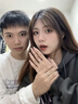 AIF麥穗與玫瑰999足銀情侶戒指情侶對戒鐘久久生日禮物送女友送男友 925銀對戒+品牌禮盒 曬單實(shí)拍圖
