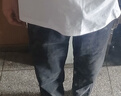 森馬（Semir）森柔|牛仔褲男春寬松直筒牛仔長(cháng)褲抽繩松緊腰褲肌理103125124105 曬單實(shí)拍圖