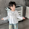 鄰家米其兒童牛仔套裝男童裝春裝三件套2025新款帥氣寶寶男孩春季小孩衣服 XT6668（襯衫+打底衫+褲）-紅色 120 碼/身高110-120cm（5-6歲） 曬單實(shí)拍圖