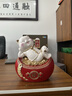 十號(hào)公館躺賺招財(cái)貓擺件元寶存錢罐店鋪收銀臺(tái)辦公室前臺(tái)裝飾開業(yè)喬遷禮物 大號(hào)紅色長(zhǎng)27.5寬17.5高31.5厘米 曬單實(shí)拍圖