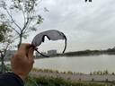 歐克利Oakley9313變色騎行眼鏡戶(hù)外跑步無(wú)框超輕運動(dòng)太陽(yáng)鏡EVzero 黑腿偏光譜銳智黑鏡片（雙鼻托） 曬單實(shí)拍圖