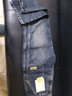 依男說(shuō)衣牛仔褲男直筒褲寬松春秋季新款純棉闊腿褲休閑大碼胖子復古褲子男 藍黑色 34 （體重155-165斤） 曬單實(shí)拍圖