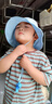 甜承智兒童帽子夏季透氣防曬大檐男童遮陽(yáng)帽口哨小孩恐龍漁夫帽太陽(yáng)帽夏 藍色-口哨小恐龍 6-10歲帽圍51-54cm 曬單實(shí)拍圖