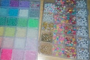 玻璃米珠 飾品串珠手鏈項(xiàng)鏈戒指手工制作DIY 珠光馬卡龍灌彩灌銀 多巴胺色 兩件套共兩盒(含全套豪華配件) 曬單實(shí)拍圖