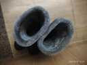 非常行（Jolly Walk）秋冬加絨兒童學(xué)生雨鞋 英倫風(fēng)保暖雨靴JW342 深藍/寶藍 35/36  曬單實(shí)拍圖