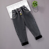 G.DUCKKIDS女童加絨牛仔褲秋冬一體薄絨新款時(shí)尚百搭兒童褲子女孩春款褲子 灰一體絨琳娜+黛露 110 cm 約身高110左右4-5歲 曬單實(shí)拍圖