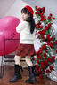 小豬彼特女童呢子短裙秋冬2025新款女大童新年紅色半身裙冬季兒童過(guò)年裙子 4536紅色 120 cm 曬單實(shí)拍圖