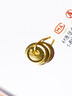 權(quán)大福黃金999足金車輪隔片實(shí)心內(nèi)凹薄墊片文玩手串項鏈配件DIY金配飾 直徑6mm約0.35g/個 曬單實(shí)拍圖