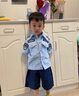 G.DUCKKIDS童裝男童春秋套裝兒童衣服男寶寶春裝警官服男孩cos交警警察衣服 警察服套裝【夏款】 90 尺碼1~2歲【 80-90cm】 曬單實(shí)拍圖