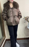 珂儷莎中年媽媽冬裝大毛領(lǐng)羽絨服2025新款棉服加厚棉襖中老年女棉衣外套 YLJR-9609-黑色【加厚棉服】 L 【建議110-130斤】 曬單實(shí)拍圖