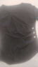 皮爾卡丹（pierre cardin）打底衫女性感純欲時(shí)尚裝飾扣子秋季新款收腰修身顯瘦洋氣長(cháng)袖上衣 黑色上衣 M 165 曬單實(shí)拍圖