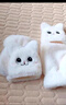 貝初眾貓貓手套女冬季保暖毛茸茸貓咪秋冬可愛(ài)送女朋友學(xué)生加絨半指翻蓋 喵喵白【翻蓋加絨 不易掉毛】 冬日里最可愛(ài)的時(shí)尚焦點(diǎn) 曬單實(shí)拍圖