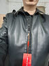 皮爾卡丹（pierre cardin）高檔處理海寧真皮皮衣男秋冬新款商務(wù)綿羊皮夾克軟皮氣質(zhì)男士外套 黑色加絨 XL 180/96A 140斤-155斤 曬單實(shí)拍圖