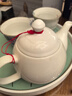 墨申  陶瓷茶壺茶杯蓋子耐高溫大中小水壺蓋配帶紅繩防滑泡茶壺蓋子 中蓮花蓋(內5.6外7.8) 曬單實(shí)拍圖