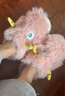 凡小如可愛(ài)棉拖鞋女2025秋冬新款室內宿舍小怪獸卡通保暖毛毛絨家居棉鞋 粉色 38-39 （適合37-38） 曬單實(shí)拍圖