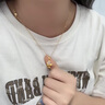 中國黃金CHINA GOLD白玉蘭黃金項鏈女足金和田玉吊墜七夕情人節(jié)禮物送媽媽老婆生日 精美禮盒-請勿下單 曬單實拍圖