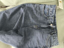 品彩（PinCai）牛仔褲女純色高腰寬松休閑闊腿褲直筒時(shí)尚百搭長(cháng)褲 P13KN1438 曬單實(shí)拍圖