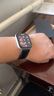 適用蘋果手表表帶AppleWatchS10/Ultra2/S9/8愛馬仕原裝真皮表帶 原裝同款-黑色 44/45/46/49MM表盤通用 曬單實拍圖