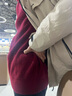 SHOKAY男女同款半高領(lǐng)拉鏈套頭毛衣100%牦牛絨針織衫AM-SW-SZ 安哥拉紅 XL 曬單實(shí)拍圖