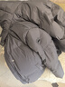 唐獅女羽絨服冬季新款連帽下擺弧形袖子愛(ài)心短款羽絨服 炭灰 L 曬單實(shí)拍圖