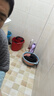 微力達(dá)（Vileda）德國(guó)棉線拖把傳統(tǒng)老式圓頭拖布家用易拖凈吸水耐磨地拖墩布 棉線拖把1桿2頭+擰干桶 曬單實(shí)拍圖
