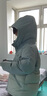 哈吉斯（HAZZYS）品牌童裝男女童羽絨服冬新品透氣休閑保暖拼接連帽羽絨服 天青色 130 曬單實(shí)拍圖