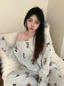 另約春秋日系ins卡通露肩甜美長袖睡衣女韓版寬松大碼休閑家居服套裝 6310 小米奇 M 曬單實拍圖