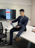 G2000【商場(chǎng)新款】男裝春秋三防面料通勤上班職業(yè)商務(wù)男士西裝外套 炭黑色 48 曬單實(shí)拍圖