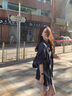 妃莉杋（FeiLiFan）春季連衣裙女裝套裝2025新款小個子減齡襯衫法式碎花吊帶裙子女 藏青色襯衣+藍色裙子 M 曬單實拍圖