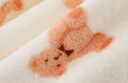 多嘻?？▼胗變哼B體衣秋冬季寶寶加絨爬服法蘭絨保暖哈衣 米色小熊 66  曬單實(shí)拍圖