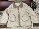 雪中飛輕薄短款薄款羽絨服女2024新款小個子時尚休閑秋冬翻領菱格外套 草綠 165/L 曬單實拍圖