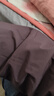 森馬（Semir）史努比系列羽絨服女立領(lǐng)寬松插肩袖外套2024冬新款三防學(xué)院風(fēng)夾克 深紫70411 L 曬單實(shí)拍圖