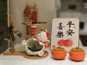 TaTanice招財(cái)貓擺件鑰匙置物架創(chuàng)意玄關(guān)收納擺件裝飾品喬遷之喜搬家禮物 步步高竹節(jié)梯子【9節(jié)+掛件】 曬單實(shí)拍圖