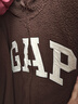 GAP女裝2025秋季洋氣貼布繡logo仿羊羔絨連帽衛(wèi)衣加厚外套600757 曬單實拍圖