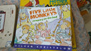 英文原版繪本 Five Little Monkeys Jumping on the Bed 五只小猴子 送音頻 曬單實(shí)拍圖