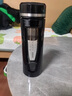 WCZ德國高端雙層玻璃水杯男士專(zhuān)用茶水分離泡茶杯隔熱防摔鋼化玻璃 紳士黑（茶水分離 防燙防摔 400ml 曬單實(shí)拍圖