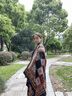 CHALL KITTY民族風(fēng)披肩秋冬季女士斗篷披風(fēng)外搭旅游空調(diào)房大披肩送女朋友老婆 咖色-高檔實(shí)用時(shí)尚高級(jí)感禮盒裝 曬單實(shí)拍圖