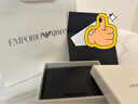 EMPORIO ARMANI/阿瑪尼官方旗艦【禮物】男士牛皮革荔枝紋對折輕便錢夾錢包卡包 UC001-黑色 均碼 曬單實拍圖