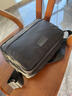 袋鼠單肩包男新款2026正品休閑通勤斜挎包商務(wù)大容量背包挎肩包男包潮 黑色 曬單實(shí)拍圖