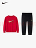 NIKE3BRAND 耐克童裝男女童衛(wèi)衣+褲子2件套秋季兒童衛(wèi)衣長(zhǎng)褲套裝 曬單實(shí)拍圖