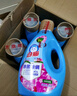 白貓無磷洗衣液2kg*4瓶快速漂洗內衣內褲全效潔凈手洗機洗除菌除螨 曬單實拍圖